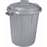 CURVER Charlie-Tonne Mülltonne,  46 Liter K230740K908KK,  Farbe: grau