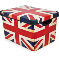 CURVER DECO´s Stockholm Aufbewahrungsbox,  20 Liter 04711-D99-49,  Design: Union Jack