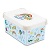 CURVER DECO´s Stockholm Aufbewahrungsbox,  5, 5 Liter 04710-B66-07,  Design: Back to school