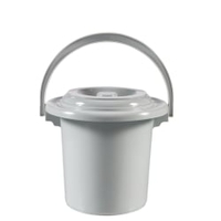 Curver Eimer mit Deckel,  hellgrau K228176KA11KK,  Fassungsvermögen: 5 Liter