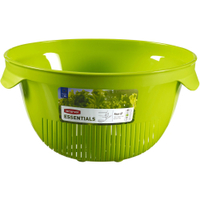 CURVER ESSENTIALS Seiher mit Griffen,  3 Liter 00736-598-00,  Farbe: limone