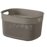 CURVER FILO RECYCLING Aufbewahrungskorb,  12 Liter 6712400009502,  Farbe: cappuccino