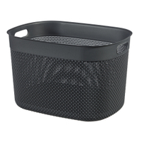 CURVER FILO RECYCLING Aufbewahrungskorb,  30 Liter 6715300016601,  Farbe: dunkelgrau