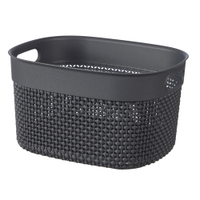 CURVER FILO RECYCLING Aufbewahrungskorb,  6 Liter 6712400016602,  Farbe: dunkelgrau