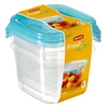 CURVER FRESH & GO Frischhaltedose,  3-tlg 08558-051-49,  1 Set: 3 x 0, 45 Liter