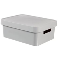 CURVER INFINITY Aufbewahrungsbox,  11 Liter 04752-099-00,  Farbe: light grey