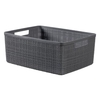 CURVER JUTE RECYCLING Aufbewahrungskorb,  12 Liter 01905-G44-01,  Farbe: deep shadow