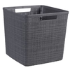 CURVER JUTE RECYCLING Aufbewahrungskorb,  17 Liter 01906-G44-01,  Farbe: deep shadow