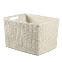 CURVER JUTE RECYCLING Aufbewahrungskorb,  20 Liter 01907-885-00,  Farbe: off white