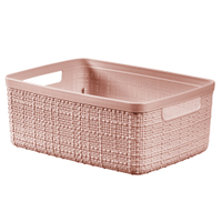 CURVER JUTE RECYCLING Aufbewahrungskorb,  5 Liter 01904-204-01 	,  Farbe: rosa