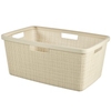 CURVER JUTE RECYCLING Wäschekorb,  46 Liter 08091-885-00 ,  Farbe: off white