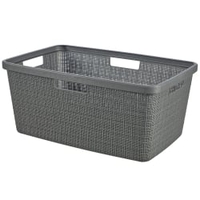 CURVER JUTE RECYCLING Wäschekorb,  46 Liter K245981K909KK,  Farbe: deep shadow