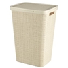 CURVER JUTE RECYCLING Wäschesammler,  58 Liter 08093-885-00 ,  Farbe: off white