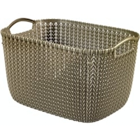 CURVER KNIT V2 Korb,  L,  19 Liter 03700-X59-00,  Farbe: harvest brown