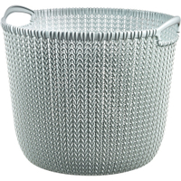 CURVER KNIT V2 Wäschekorb,  30 Liter 03673-X60-00,  Farbe: misty blue