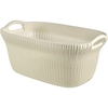 CURVER KNIT Wäschekorb,  40 Liter 03677-X64-00,  Farbe: oasis white