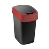CURVER Mülleimer Flip Bin,  10 Liter K229419KI42KK,  Farbe: schwarz / rot