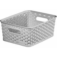 CURVER MY STYLE RECYCLING Korb,  Rattan-Optik 03610-099-23,  Maße (H x B x T): 10, 2 x 19, 6 x 25, 5 cm