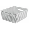 CURVER MY STYLE RECYCLING Korb,  Rattan-Optik 03611-099-22,  Maße (H x B x T): 13, 3 x 29, 6 x 33, 5 cm