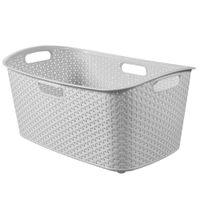 CURVER MY STYLE RECYCLING Wäschekorb,  47 Liter K250631KM13KK,  Farbe: grau