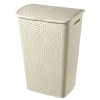 CURVER MY STYLE RECYCLING Wäschetruhe mit Deckel 00713-885-00,  Farbe: creme