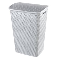 CURVER MY STYLE RECYCLING Wäschetruhe mit Deckel K250632KM13KK,  Farbe: grau