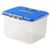 CURVER Optima-Box XL Aufbewahrungsbox,  30 Liter 0003337600,  Farbe: blau/transparent