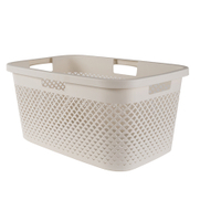 CURVER PURE Wäschekorb,  47 Liter 01917-X64-00,  Farbe: cremeweiß