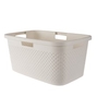 CURVER PURE Wäschewanne,  47 Liter 01198-X64-00,  Farbe: cremeweiß