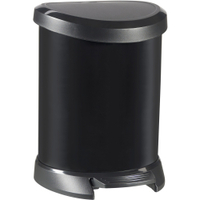 CURVER Treteimer,  5 Liter 02160-101-09,  Farbe: schwarz