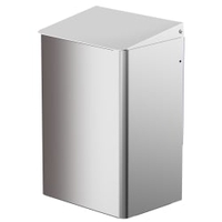 CWS Abfallbehälter,  Aluminium 3109900,  Aluminium,  eloxiert,  mattsilber