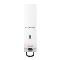 CWS Frontblende für CWS Handlotionspender X751006,  Farbe: weiß,  mit Aufdruck "Lotion"
