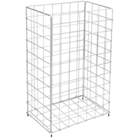 CWS Großraumpapierkorb,  Edelstahl 100075X,  Maße: 410 x 250 x 620 mm