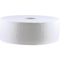 CWS Toilettenpapier Großrolle,  2-lagig 6031100,  1 Paket = 6 Rollen à 1520 Blatt,  perforiert