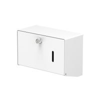 CWS Universal 250 Faltpapierhandtuchspender 3110600,  Aluminium weiß,  mit Zylinderschloss