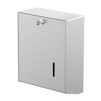 CWS Universal 750 Faltpapierspender 3110500,  Aluminium eloxiert,  mit Zylinderschloss