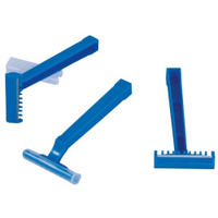 Dahlhausen Einmal-Rasierer,  einschneidig,  unsteril 10.000.00.012,  1 Packung = 100 Stück,  blau