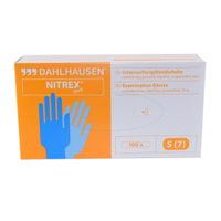 Dahlhausen Einmalhandschuh Nitrex,  Nitril 7582000001,  1 Packung = 100 Stück,  Größe S