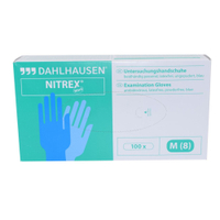 Dahlhausen Einmalhandschuh Nitrex,  Nitril 7582000002,  1 Packung = 100 Stück,  Größe M