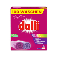 dalli Colorwaschmittel,  100 WL 502905,  1 Packung = 6 kg,  100 Waschladungen