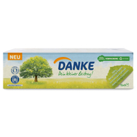 Danke Taschentücher,  4-lagig,  100 % ungebleichtes Recyclingpapier 317203,  1 Packung = 15 x 9 Tücher