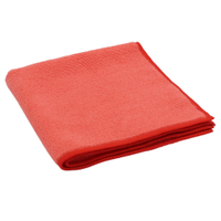 De Witte Recycelt Soft 100 Mikrofasertuch,  38 x 38 cm 1 Packung = 5 Tücher,  Farbe: rot