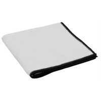 De Witte Recycelt Soft 83 Mikrofasertuch,  300 g/m² 1 Packung = 5 Tücher,  Farbe: schwarz/weiß