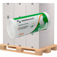 DEISS FIRST PLUS Abfallbeutel 60 Liter,  weiss 36022,  1 Palette = 80 Karton = 1600 Rollen = 80.000 Stück