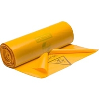 DEISS PREMIUM Abfallsäcke 120 Liter für medizinische Abfälle 93200,  1 Karton = 5 Rollen à 25 Säcke