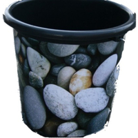 Dekor Eimer,  10 Liter 10125500 Steine,  Motiv: Steine