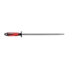 Dick Fleischerwetzstahl mit 2K Griff,  rot-schwarz 73171300-63,  Klingenlänge: 30 cm,  rund