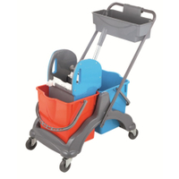 Doppelfahreimer Mimiza 2 x 18 l 1 roter und 1 blauer 18 l - Eimer