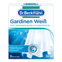 Dr. Beckmann Gardinen Weiß Waschmittel 4602,  120 g - Packung