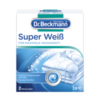 Dr. Beckmann Super Weiß Wäscheweißtücher 4172,  1 Packung = 2 x 40 g